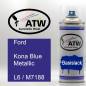 Preview: Ford, Kona Blue Metallic, L6 / M7188: 400ml Sprühdose, von ATW Autoteile West.